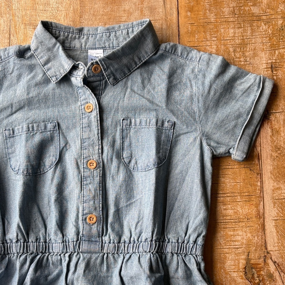 NWOT Carter’s Denim Dress size 8 - Picture 3 of 5